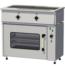 Плита электрическая Тулаторгтехника ПЭ-0,24Мт-021 (жарочный шкаф, ТЭН, нерж. мет. камера, стекло)