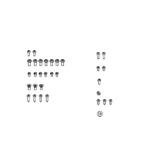 Комплект монтажных винтов Mignon, арт.6060.5000-DPY