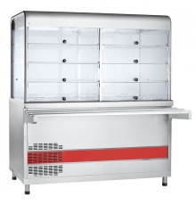 Прилавок-витрина холодильный Abat ПВВ(Н)-70КМ-С-03-НШ вся нерж.
