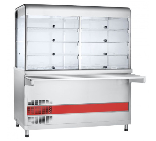 Прилавок-витрина холодильный Abat ПВВ(Н)-70КМ-С-03-НШ вся нерж.