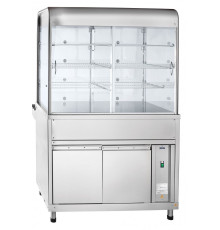 Прилавок-витрина нейтральный Abat ПВН-70КМ (три полки, 1120 мм)