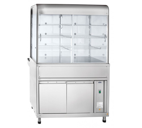 Прилавок-витрина нейтральный Abat ПВН-70КМ (три полки, 1120 мм)