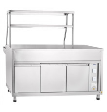 Прилавок для горячих напитков Abat ПГН-70КМ -01  вся нерж (1500 мм)