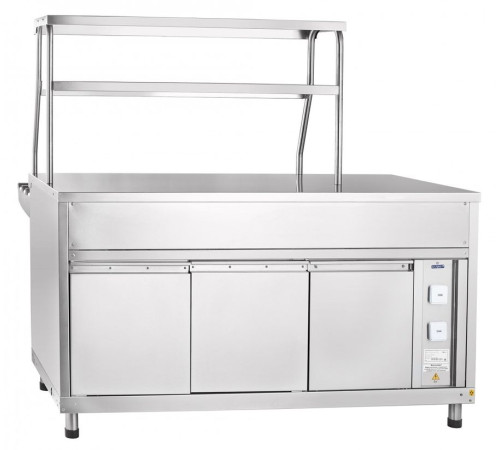 Прилавок для горячих напитков Abat ПГН-70КМ -01  вся нерж (1500 мм)