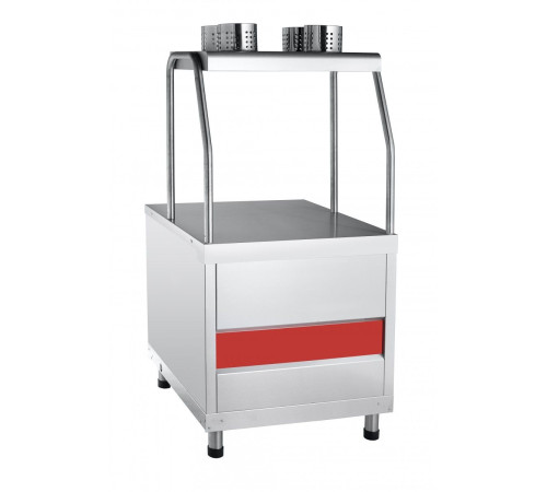 Прилавок для столовых приборов Abat ПСП-70КМ  (630 мм) вся нерж.