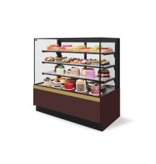 Витрина Кондитерская Vete II kub lux 90, Шоколад/Золотой глянец (V1036.BN23219)