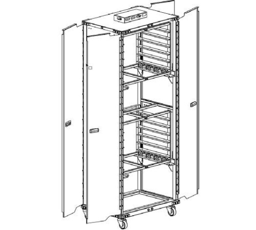 Стеллаж загрузочный для печей 6+6 XWBYC-12-EU-D
