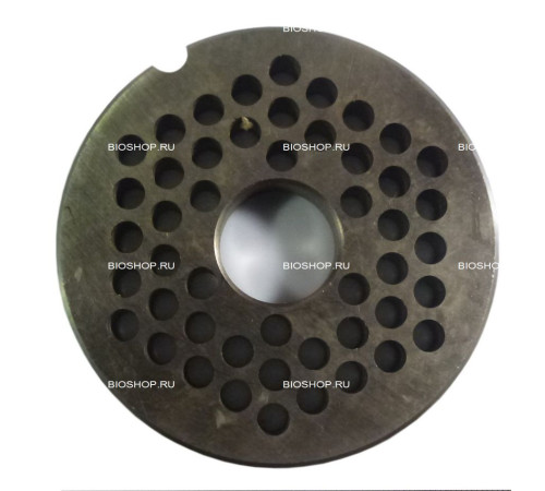 Решетка для мясорубки Ø 82 мм, отверстия 6 мм