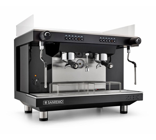 Кофемашина Sanremo Zoe SED (автомат) 2 высокие гр. чёрная