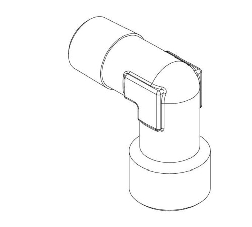 Угловой фитинг 1/8 для кофемашины, Sanremo, арт. 10857210A