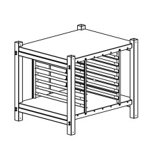 Подставка для пароконвектомата 6+0 XWARC-07EF-H