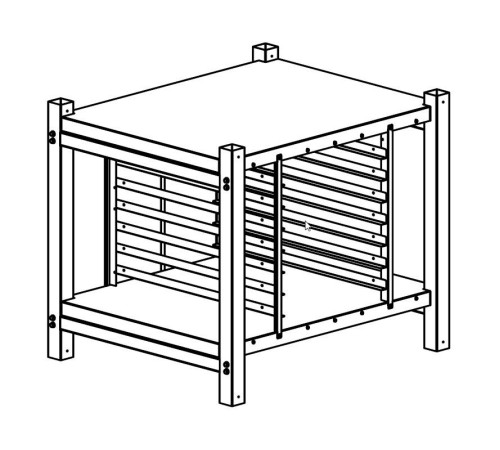 Подставка для пароконвектомата 6+0 XWARC-07EF-H