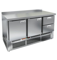 GNE 112/TN стол охл.(-2+10), 2 двери, 2 ящика, 1485х700х850мм, ниж.распол.агрегата, HICOLD RUS