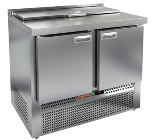 SLE1-11GN (1/3) стол для салатов  охл.(+2+10), 2 двери, 1000х700х850мм, ниж.распол.агрегата