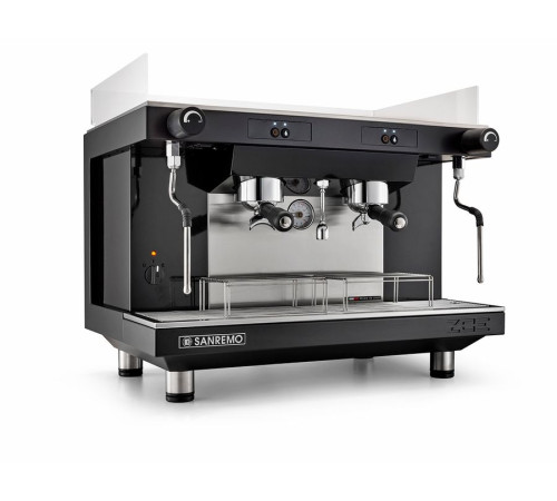 Кофемашина Sanremo Zoe SAP (полуавтомат) 2 высокие гр. чёрная