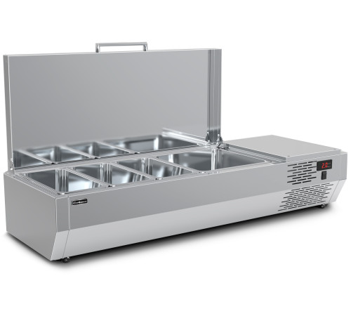Витрина для ингредиентов Полюс A40 SM 1,2 с крышкой (3 GN1/3+1 GN1/2)