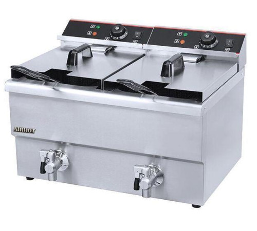 ФРИТЮРНИЦА AIRHOT EF10T+10T С КРАНОМ ФРИТЮРНИЦА AIRHOT EF10T+10T С КРАНОМ