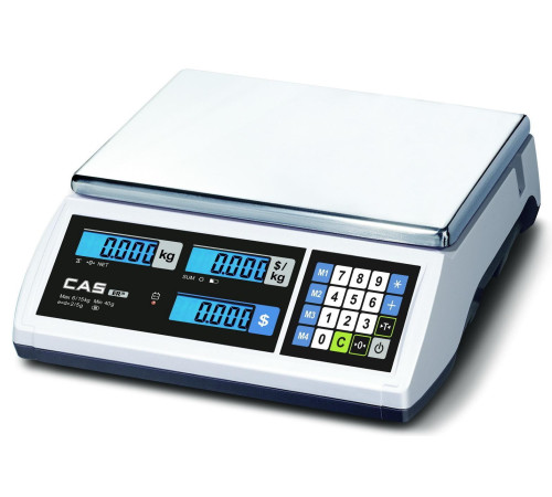 ВЕСЫ ЭЛ.ТОРГОВЫЕ CAS ER JR-6CB ВЕСЫ ЭЛ.ТОРГОВЫЕ CAS ER JR-6CB