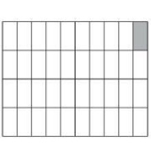 РЕШЕТКА PANERO G 40 50X100 MM ДЛЯ SQ И PB