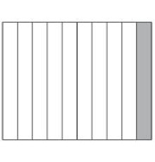 РЕШЕТКА PANERO G 10 100Х200 MM ДЛЯ SQ И PB