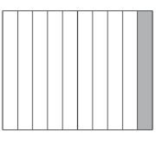 РЕШЕТКА PANERO G 10 100Х200 MM ДЛЯ SQ И PB