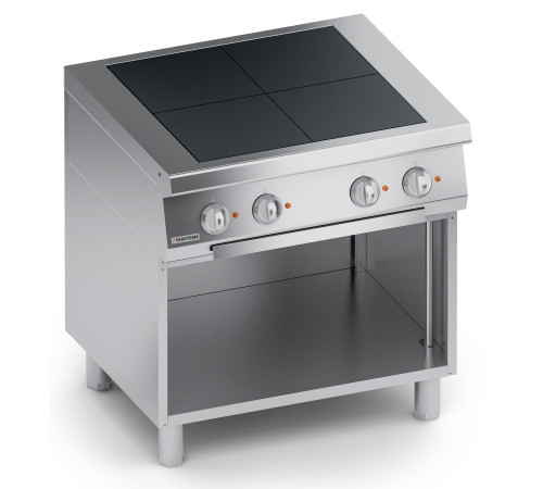 ПЛИТА 4 КОНФОРОЧНАЯ 700 СЕРИИ VEROTERM VT7RUE10VV С ОТКРЫТЫМ ШКАФОМ