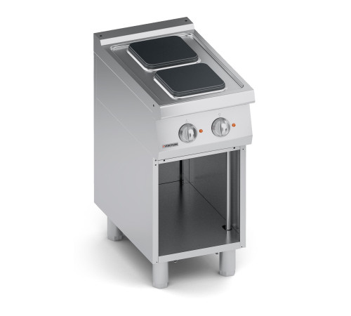 ПЛИТА 2 КОНФОРОЧНАЯ 700 СЕРИИ VEROTERM VT7CUE05VVQ С ОТКРЫТЫМ ШКАФОМ