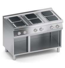 ПЛИТА 6 КОНФОРОЧНАЯ 700 СЕРИИ VEROTERM VT7CUE15VVQ С ОТКРЫТЫМ ШКАФОМ