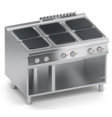 ПЛИТА 6 КОНФОРОЧНАЯ 900 СЕРИИ VEROTERM VT4CUEP15VV С ОТКРЫТЫМ ШКАФОМ