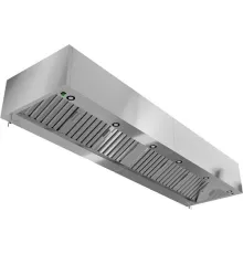 Зонт вытяжной пристенный RESTOINOX ЗВПКП-10/12 с подсветкой