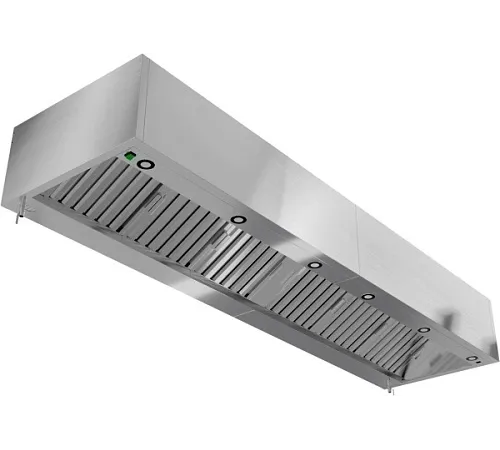 Зонт вытяжной пристенный RESTOINOX ЗВПКП-10/12 с подсветкой