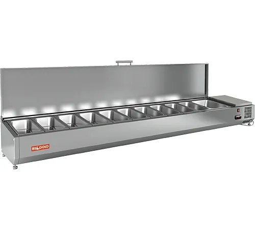 Витрина холодильная настольная для ингредиентов HICOLD VRTU 2360 к PZ4