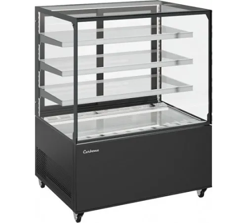 Витрина кондитерская CARBOMA Cosmo KC71-130 VV 0,9-1 RAL9005
