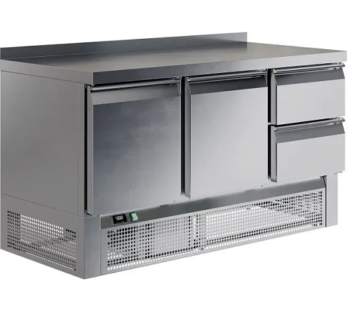Стол холодильный RESTOINOX SHS-112GNE-B (нижн. расп. агр. 2дв. 2 ящ.)