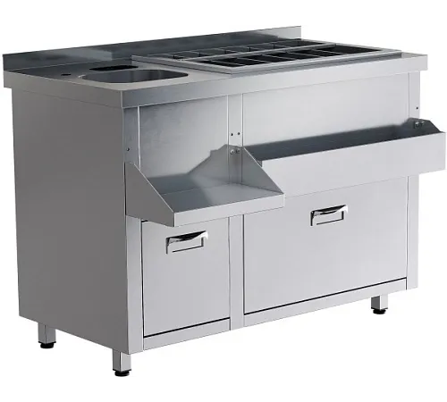 Барная станция RESTOINOX БСЗ1-12/7-02 с ящиками