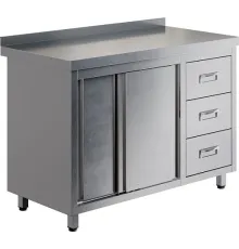 Стол производственный купе RESTOINOX СПК3Я-12/6-БП