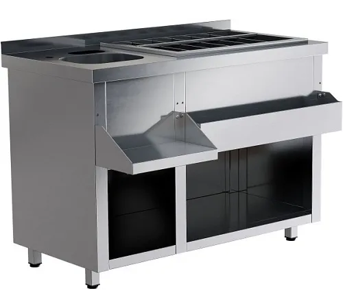 Барная станция RESTOINOX БСЗ1-12/6-01 без ящиков