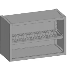 Полка навесная открытая RESTOINOX ПНО-С-15/4 для сушки стаканов