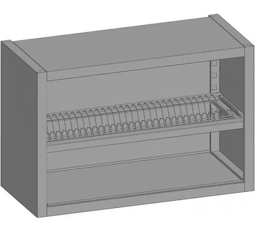 Полка навесная открытая RESTOINOX ПНО-С-15/4 для сушки стаканов