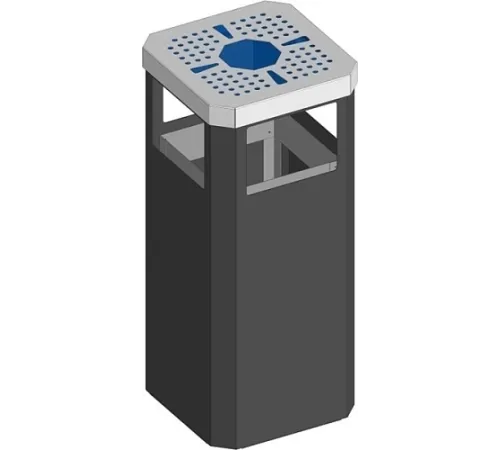 Урна для мусора уличная с пепельницей RESTOINOX УУ-2,5/6,1
