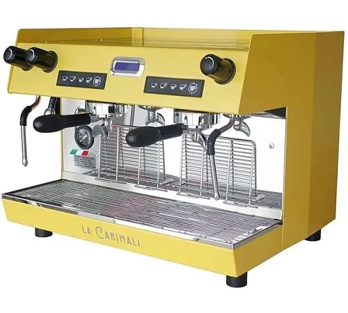 Кофемашина рожковая CARIMALI Nimble NI-E02-H-02 -YELLOW 2 высокие группы, желтый