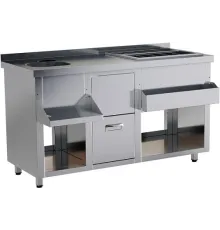 Барная станция RESTOINOX БСЗ1-15/6-04 без ящика, с вертушкой