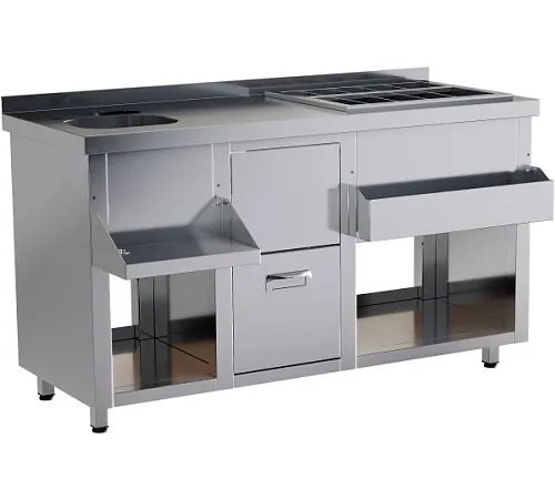 Барная станция RESTOINOX БСЗ1-15/6-04 без ящика, с вертушкой