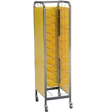 Тележка шпилька разборная закрытая с 3-х сторон RESTOINOX ТШРЗППР-12/360/540 под подносы