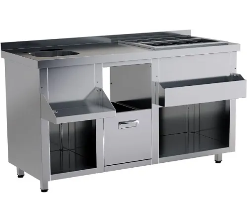 Барная станция RESTOINOX БСЗ1-15/7-03 без ящиков и вертушки