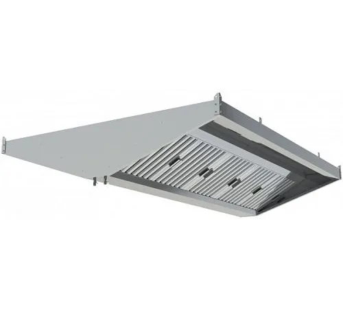 Зонт вытяжной центральный RESTOINOX ЗВЦУП-13/20 с подсветкой