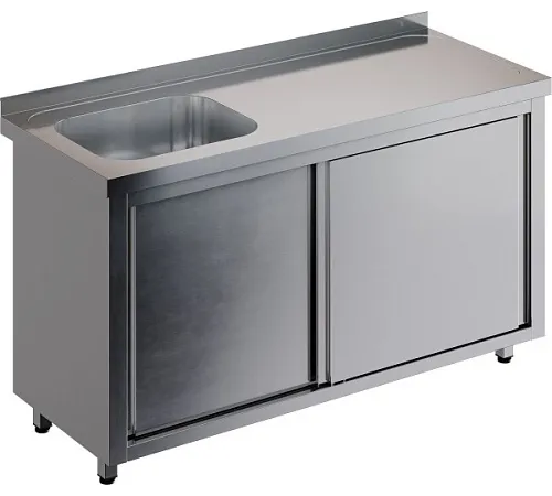 Стол производственный купе RESTOINOX СПЗК1М-12/6-БЛ с моечной ванной
