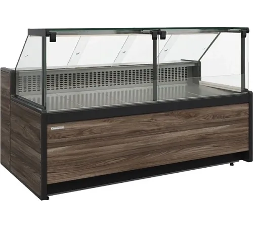 Витрина морозильная CARBOMA GC111 SL 2,0-1 1008 темный дуб