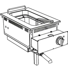Фритюрница встраиваемая APACH Chef Line SLDI6FRIE1S10