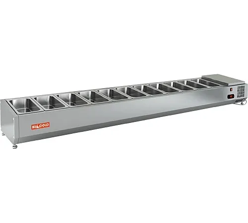 Настольная охлаждаемая витрина для ингредиентов HICOLD VRTO 2280 1/3